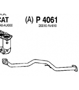 FENNO STEEL - P4061 - Труба соединительная NISSAN PRIMERA 1.6-1.8 02-